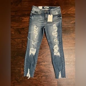 Eunina Stretchy Jeans Cropped Skinny Midrise - size 11